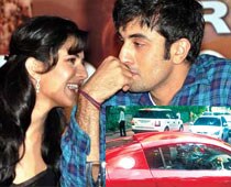 Ranbir, Katrina And A Car Built For Two