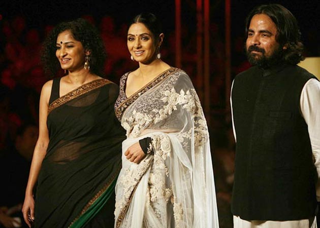 Sridevi walks the ramp for Sabyasachi