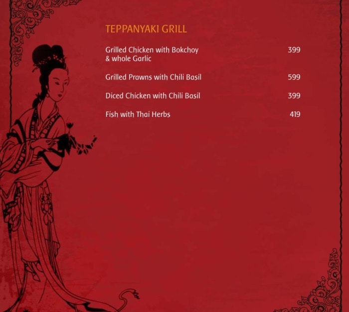 Chopsticks Menu