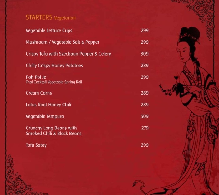 Chopsticks Menu