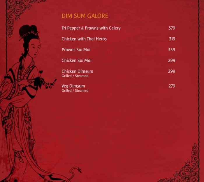 Chopsticks Menu