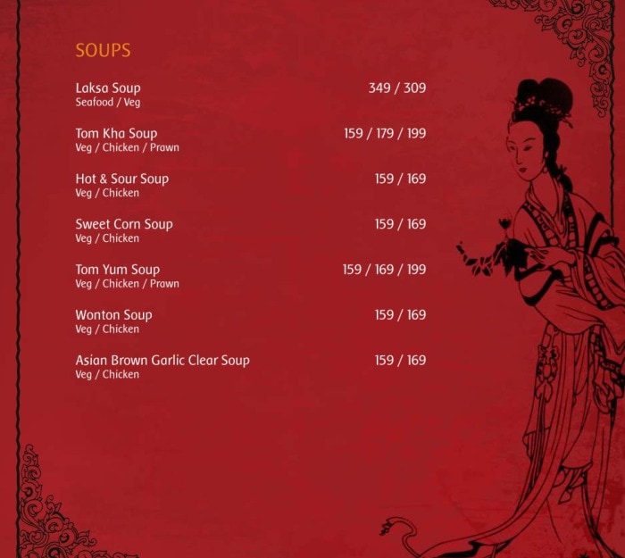 Chopsticks Menu
