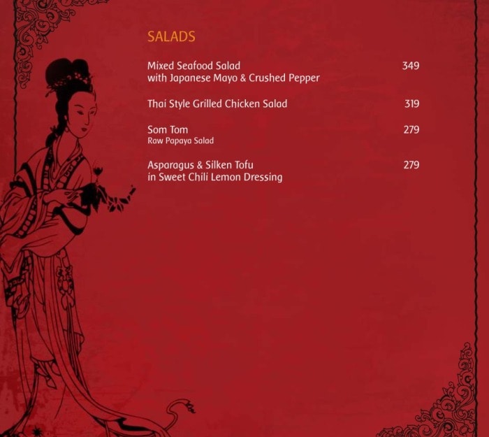 Chopsticks Menu