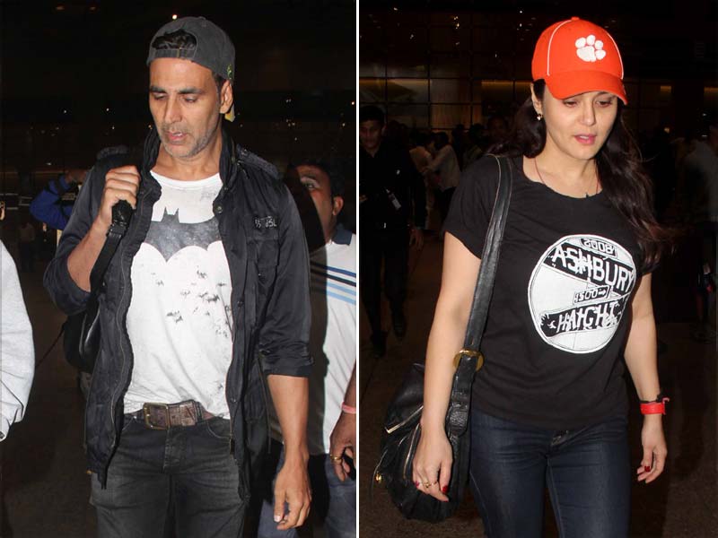 Of Swag and Cute Dimples: Akshay, Preity at the Airport