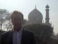 Arnold Schwarzenegger at the Taj Mahal