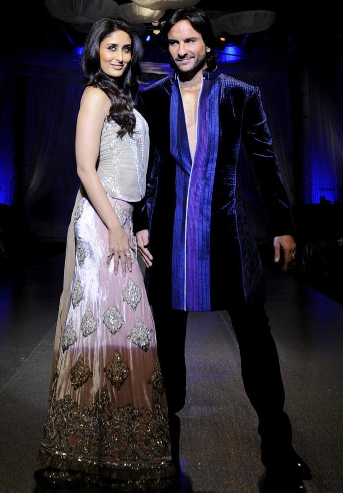 Kareena, Saif do the catwalk together