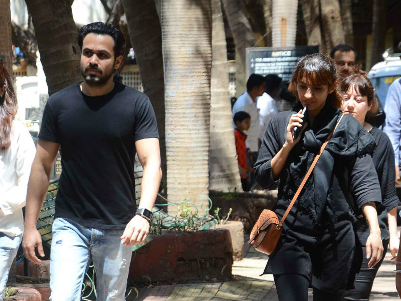 Dia, Mahesh Bhatt Attend Emraan Hashmi's Mother's Funeral