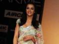 Amy Jackson walks the ramp at Lakme Fashion Week