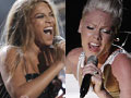 Beyonce, Pink rock the stage at Grammys