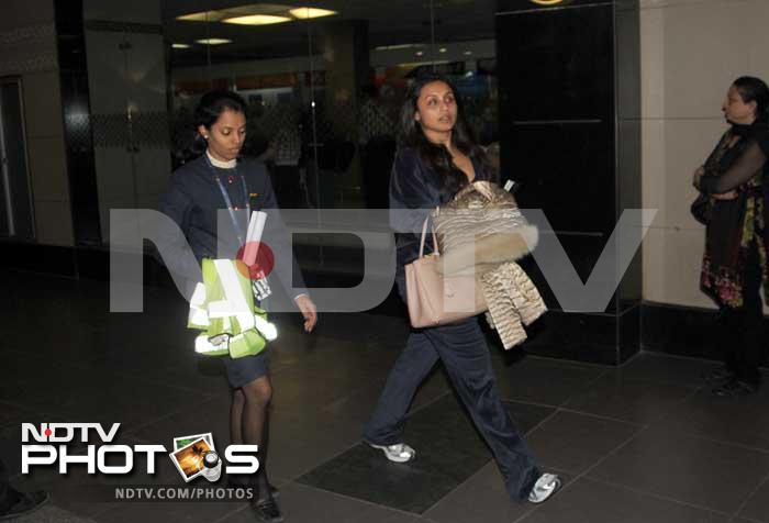 Wedding Bells Soon Rani Aditya Snapped At Airport