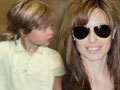 Jolie and kids promote Salt