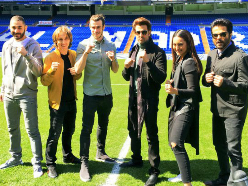 Sonakshi, Anil, Hrithik Met These Footballers in Spain. Hala Madrid!