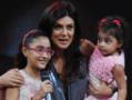 Sushmita with her daughters on <i>It's My Life</i>