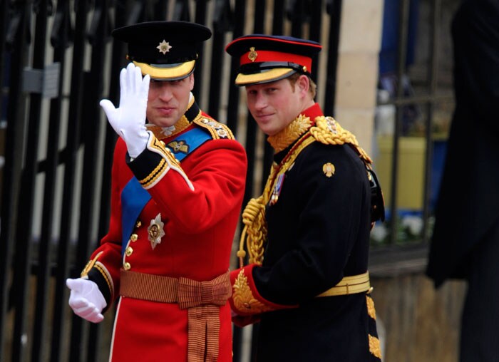 William, Harry head to Westminster