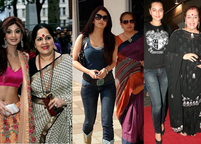 Celebrities and their mothers