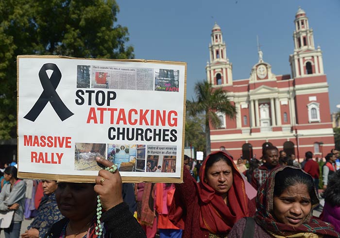 Christians Protest Against Church Attacks In Delhi Photo Gallery 