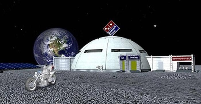 Image result for Dominos Pizza restaurant on the moon