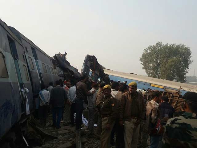 Rescuers Cut Through Mangled Coaches To Reach Survivors: Pics Of Indore-Patna Train Accident