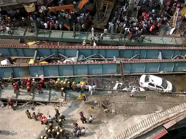 Under-Construction Flyover Collapses In Kolkata: Pics