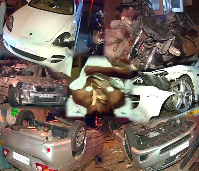 Two Car Crashes On Mumbai Roads One Dead Photo Gallery