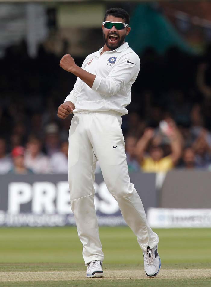 After performing his duties with the bat, Jadeja returned to turn his arm over and earned India their first breakthrough. He sent Sam Robson cheaply, reducing England to 12/1.