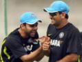 Virat, Dhoni share light moment in Chennai