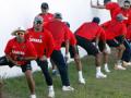 Dhoni returns to cricket, practices with team
