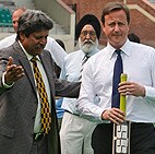 Cameron hits Kapil Dev for a six!