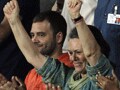 Sonia, Rahul cheer for Indian hockey team