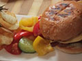 

Lamb and Pork Burger with Chunky Salad