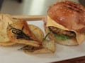 

Sea Bass Burger with Wasabi Mayo 