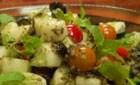

Cucumber, Black Olive and Mint Salad