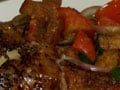 

Roast Chicken, Potato Mash and Black Tomato Salad
