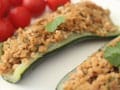 


Zucchini Stuffed with Soya