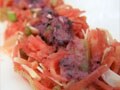 

Carrot Salad with Black Grape Dressing