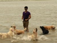 30 dogs + one Paras + a giant water body = A good recipe for some fun