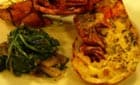 

Coldwater Lobster with Spinach and Mushrooms 