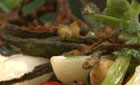 

Minted Chickpeas and Crispy Okra