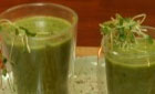 

Spinach Soup with Cottage Cheese Croutons