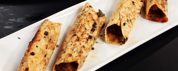 Simple cooking, fancy looking: Stuffed papad