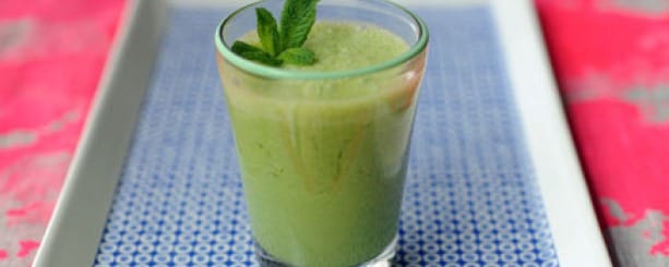 Make your own melon and ginger lassi