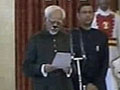 हामिद अंसारी ने ली 14वें उप राष्ट्रपति के रूप में शपथ