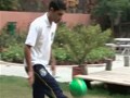From stone pelter to soccer player