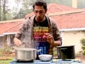 Aditya cooks Mutton Masala in Ooty