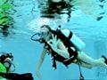 Sarah-Jayne does diving in Dubai