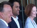 Video: 'No invitation' to the support staff by Australian PM irks Dhoni