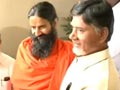 Video: Baba Ramdev meets Chandrababu Naidu