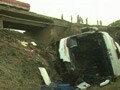 Video : 32 dead as bus carrying pilgrims from Hyderabad to Shirdi falls off bridge