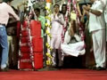 Video: Bizarre birthday celebration: Gujarat minister weighed in blood