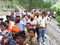 Video : 3000 pilgrims stuck near Badrinath after landslides